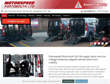 Tablet Screenshot of motorspeedportsmouth.co.uk